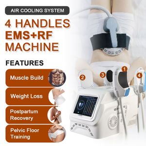 Uso en el hogar/Medicina estética comercial 4 manijas Estimulación muscular electrónica Emslim Neo con eliminación de grasa por RF Desarrollo muscular EMS Máquina para adelgazar y esculpir el cuerpo