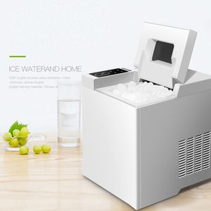 Mini máquina eléctrica automática para hacer hielo en el hogar, bloque redondo de bala portátil, máquina para hacer cubitos de hielo, barra pequeña, cafetería, 110W