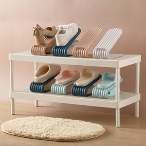 Étagère à chaussures à usage domestique, moderne, Double nettoyage, rangement de chaussures, salon, étagère à chaussures en plastique, Double couche, rangement intégré pour chaussures