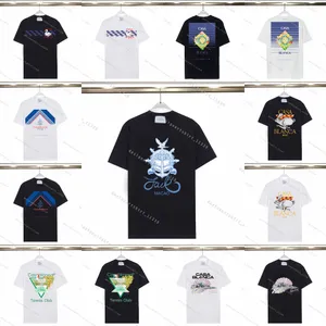 Homme Casablancs Tshirt Designer Shirts For Men Designer à manches courtes 100 coton chemise respirant Lune Imprimerie Shirt Sport Wear Man Sports Sweetshirt Men Shirts