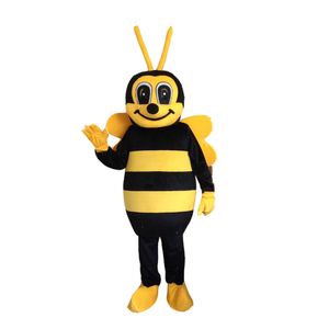 Disfraces de mascota de abeja de miel Tema animado Bumblebee animal Cospaly Mascota de dibujos animados Personaje adulto Disfraz de fiesta de Halloween Disfraz de carnaval