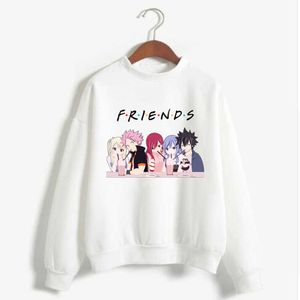 Sweat à capuche Sweat-shirt Fairy Tail Natsu Lucy Gris Elza Imprimer Cosplay Costume Anime Femmes / Hommes Top Y0816