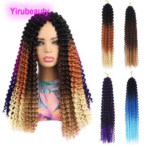 Crochet Sale Tresse Africaine Dames Extension de Cheveux de Doigt Cheveux Synthétiques Noir Crochet Cheveux Produit 18 pouces 1B # BUG # 613 # Red Passion Twist