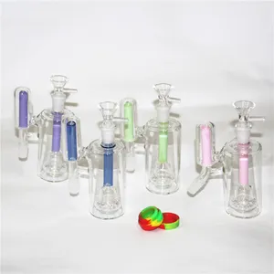 Narguilés 18mm Ash Catcher Glass Single Ashcatcher glass nectar inline perc 18 mm joints angle droit 14mm bongs