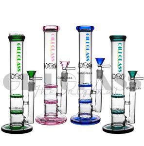 narguilés Double Honeycomb Glass Bong avec bol de quartz banger Plate-forme pétrolière Mini Jet Perc épais Toro tuyau perc barboteur conduites d'eau enivrantes 3084165