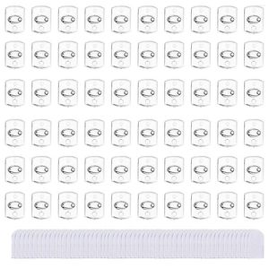 Crochets 60 pièces stockage Invisible multifonctionnel pour guirlande lumineuse Clip suspendu décoration crochet réutilisable montage mural adhésif Mini clair