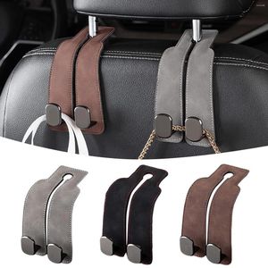 Hooks Tools de voiture Metal Hook Hanger Seat Back Double suède personnalisé pour les accessoires pour véhicules intérieur