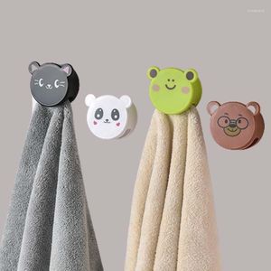 Crochets dessin animé porte-serviettes étagères de rangement cintre serviettes adhésives pince à linge salle de bain accessoires de cuisine