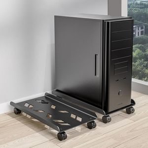 Ganchos para torres de ordenador, carrito de soporte, cajas de PC para soporte de CPU, ruedas rodantes para debajo del escritorio, estante de almacenamiento para host de escritorio