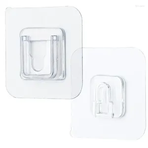 Ganchos de la pared adhesiva de doble cara Soporte de almacenamiento flexible transparente para la cocina Baño de baño Suction Cup Cup Vader