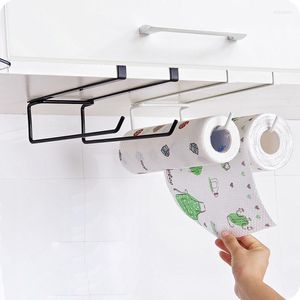 Crochets fer peinture cuisine porte-serviettes en papier support poinçonnage gratuit n'est pas facile à rouiller pour les articles de stock et les vêtements de garde-robe