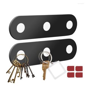 Crochets porte-clés mural supports compacts pour porte cintre magnétique pas de perçage accrocher plusieurs clés bureau maison cuisine