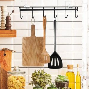 Hooks Cuisine Henter Shelf de fer exempt de punch-rack multifonction pour les gadgets Organisateur de vaisselle armoire