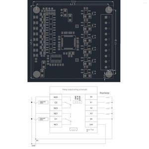 Panneau de commande industriel PLC à crochets, Module de relais FX1N-14MR, contrôleur modifiable