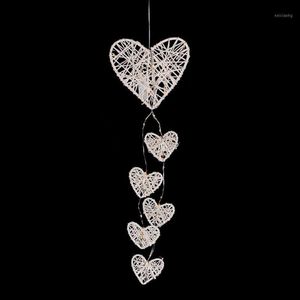 Ganchos Rails Creative Night Light Dream Catcher Net Wall Colgando Colgante Dos Anillo Simple Decorativo Colgante1