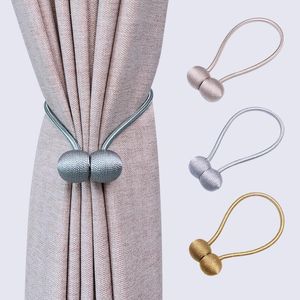 Ganchos rieles magnéticos bola de perlas hebillas de cortina alzapaños respaldos hebilla Clips varillas accesorios decorativos para el hogar ganchos