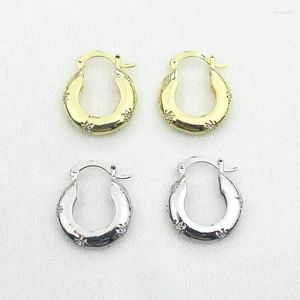 Boucles d'oreilles cerceaux 10 paires / lot design micro zircon oreille pavé de mode cz jolie jielrie plaqué en or / argent en gros en gros