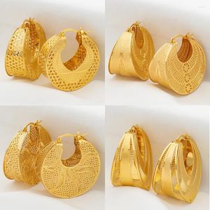 Pendientes de aro de cobre de Dubái para mujer, accesorio de joyería de moda romántica, uso diario, fiesta, cumpleaños, boda, regalos de aniversario