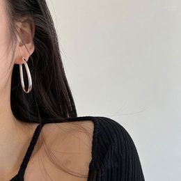 Boucles d'oreilles créoles Design Simple Piercing grande goutte d'eau forme breloque boucle d'oreille pour femmes filles cadeaux fête mariage bijoux Eh468