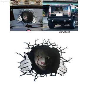 Horreur Halloween Motif Autocollants Conception Personnalisée De Voiture Porte Fenêtre Extérieur Corps Autocollants Décoratifs pour Adults225Y