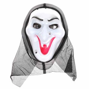 Máscaras de fiesta Máscara de terror Bruja gritando Cara completa Volto blanco Cosplay Máscaras venecianas de Mardi Gras para Halloween Bolas de disfraces Suministros para fiestas de disfraces