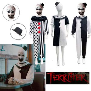 Película de terror Terrorifier Cosplay Art the Clown Disfraz de cosplay Body Sombrero Máscara Sombrero Traje para niños Disfraces de Halloween para Kidcosplay
