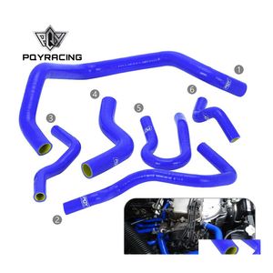 Colliers de serrage 6 pièces kit de tuyaux de refroidissement de radiateur Sile pour Honda Civic Sohc D15 D16 Eg Ek 9200 bleu et jaune Lx1303Cqy Drop Delivery Mo Dhofd