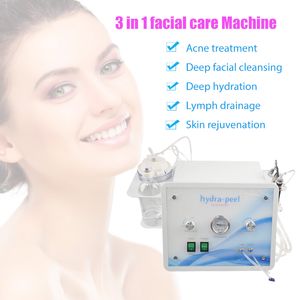 3 en 1 Hydra Dermabrasion Oxígeno Facial Spray Limpiador para el cuidado de la piel Agua Aqua Hydro Peel Diamond Peeling Spa Salón de belleza Máquina