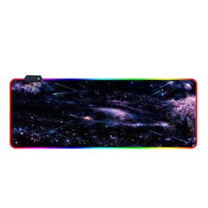 Alfombrilla de ratón rgb de Color de 800x300x4MM, alfombrilla de ratón luminosa led para juegos, alfombrillas de ratón de gran tamaño, envío gratis