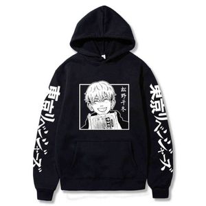 Hot Anime Tokyo Revengers Hoodies Matsuno Chifuyu Manga Imprimer Sweat Harajuku À Manches Longues Automne Pull Casual Y1109