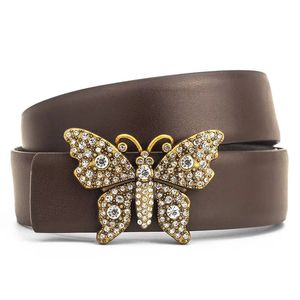 Ceintures de créateurs pour hommes femmes luxe papillon grande boucle ceinture ceintures en cuir de mode