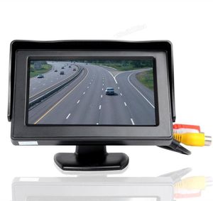 Caméra de surveillance de voiture chaude 4.3 pouces TFT LCD 480x272 rétroviseur étanche 420 lignes TV CCD caméra de stationnement de secours