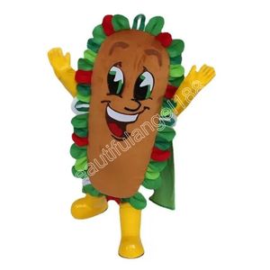 Disfraz de Mascota de perro caliente traje de personaje de dibujos animados traje de fiesta de Halloween al aire libre carnaval Festival vestido de lujo para hombres y mujeres