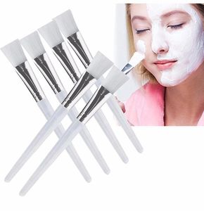 Bon kit de brosse pour masque facial pinceaux de maquillage yeux visage soins de la peau masques applicateur cosmétiques maison bricolage masque pour les yeux du visage utiliser des outils poignée transparente