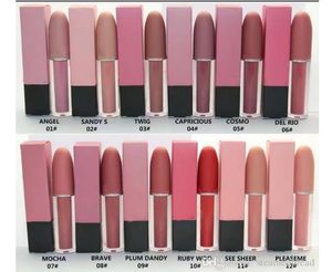 12 piezas de cosméticos de brillo de labios a prueba de agua Doce colores diferentes Mejor venta buena venta Maquillaje más bajo
