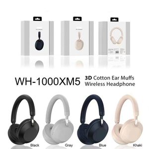 Écouteurs Bluetooth à bandeau chaud Écouteurs sans fil stéréo bilatéraux véritables pour processeur de suppression de bruit intelligent WH-1000XM5 avec emballage de vente au détail