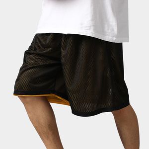 Pantalones cortos informales reversibles de alta calidad para hombre, pantalones cortos transpirables de verano de doble vía para baloncesto