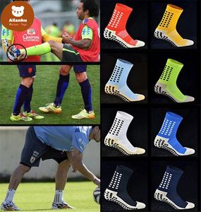 Calcetines de fútbol de alta calidad, calcetines de fútbol antideslizantes para mujeres, calcetines de algodón para hombres, deporte del mismo tipo que el Trusox cw