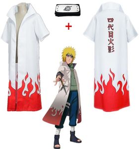 Chaud japon Anime unisexe 4th Yondaime Namikaze Minato Cosplay Hokage blanc Costume pardessus accessoire Cloak9466887