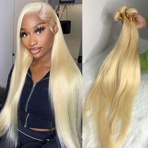 Hot Lace Wigs 613 Honey Blonde Color Hair Bundle de tissage brésilien 8 - 40 pouces Droite Humaine Peut Acheter 1 3 4 Deal 221216