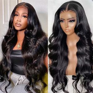 Hot Lace Wigs Highlight Body Wave 13x1 t Part pour les femmes noires synthétique Omber Blonde perruque pré-plumée avec des cheveux de bébé 221216