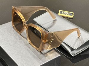 2023 Nouvelles lunettes de soleil pour femmes Lunettes Modèle 6001 Logo Designer Lunettes de soleil de même style pour hommes et femmes de haute qualité avec protection UV Box