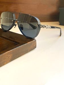 Gafas de sol de diseñador de lujo calientes para hombres, mujeres, hombres, diseño chr, gafas de sol de doble haz para mujeres, gran proceso pesado, marco piloto, protección uv400, gafas de sol de ojos negros.