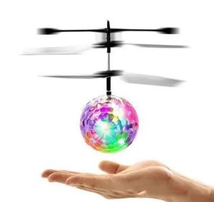 Hot new Flying RC Ball Aircraft Helicopter Led Flashing Light Up Toy Induction Toy Electric Toys Drone For Kids Children c044