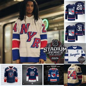 Maillot de hockey de la série Stadium New York 2024, Ranger Adam Fox Igor Shesterkin Chris Kreider Mika Zibanejad Barclay Goodrow Artemi Panarin Blake Wheeler Quick Kakko