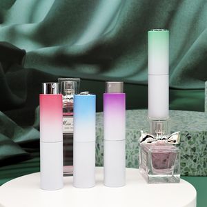 Botellas atomizadoras de Perfume de 8ML, pulverizador de Perfume vacío recargable con rotación gradual, tamaño de viaje, botella pulverizadora portátil a prueba de fugas