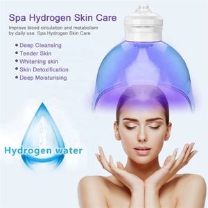 Hot Portable H2O2 Oxygen Spray Facial Machine PDT Therapy LED Beauty Equipment SPA Máscaras 3 Color Hydrogen Face Steamer Dispositivo de cuidado de la piel para rejuvenecimiento Exfoliante