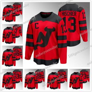 Vente chaude 2024 Stadium Series New''Jersey''Devils''Jack Hughes NJ Maillots de hockey Jesper Bratt Hischier Dougie Hamilton Mercer Wood Graves Marino Sharangovich Tomas