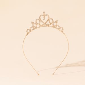 Gran oferta, Tiara nupcial de cristal brillante hermosa, fiesta, desfile, corona chapada en oro, diadema, accesorios de boda, nuevo diseño