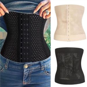 Venta caliente Body Mujer Entrenador de cintura Adelgazar Fajas Entrenamiento Cincher Body Hot Shaper Bustier Corsé hueco Cinturón delgado Beige / Negro Fajas Adelgazantes